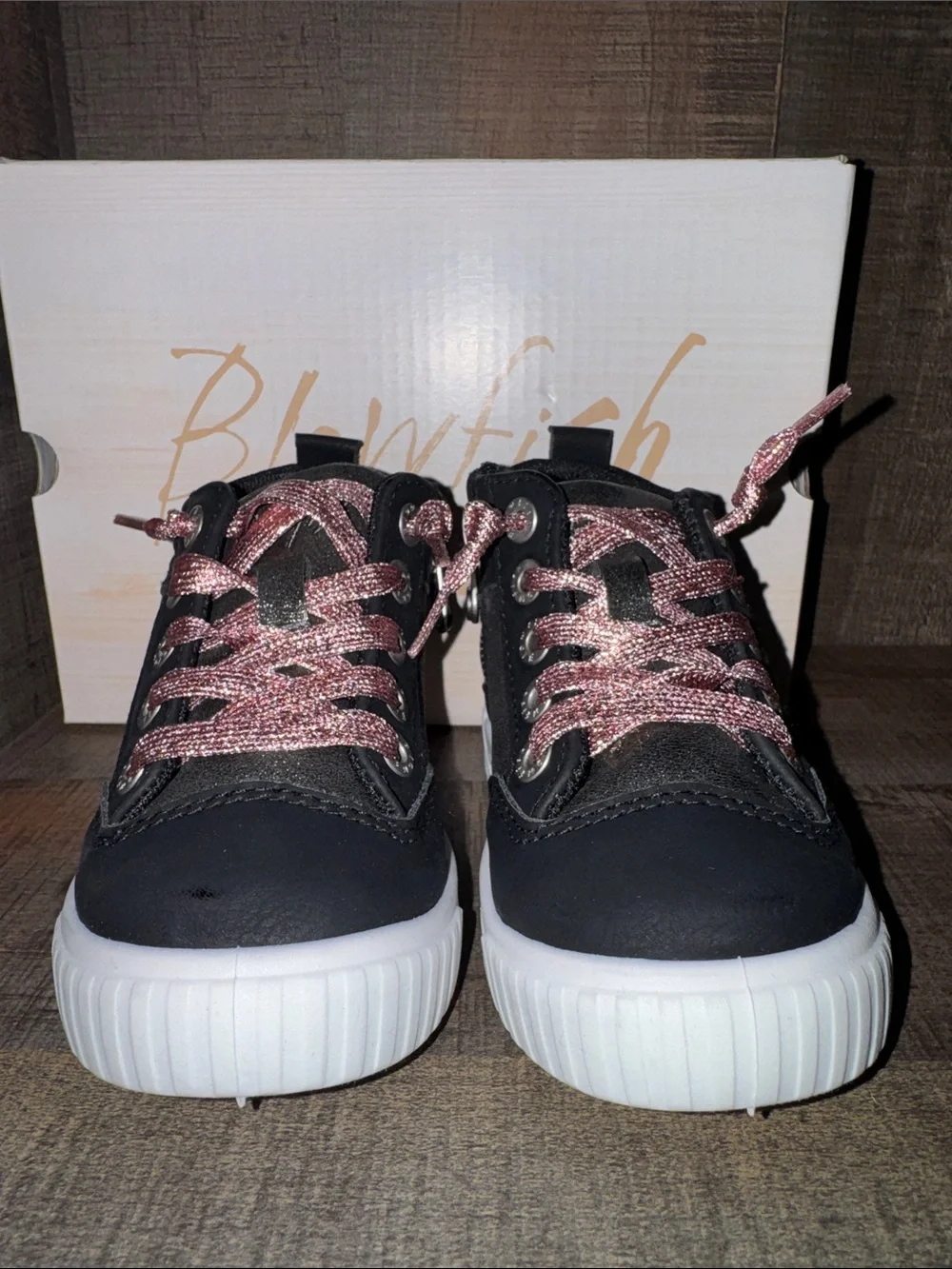 BLOWFISH MALIBU  High-Top Sneakers‎ with Pink Metallic Stars